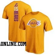 Gold Men's Austin Reaves Los Angeles Lakers Backer T-Shirt