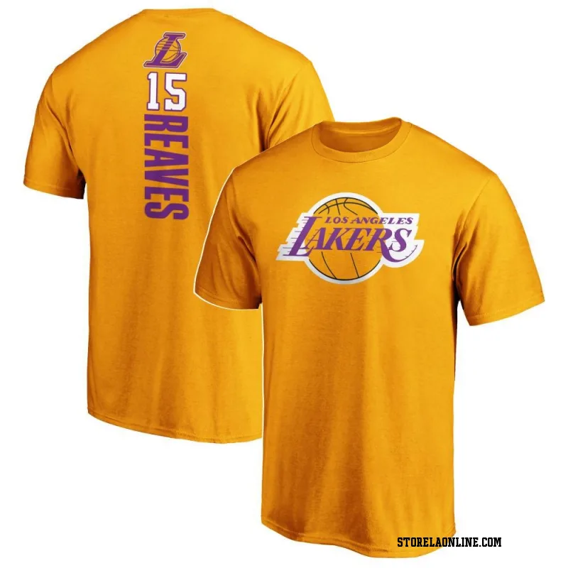 Gold Men's Austin Reaves Los Angeles Lakers Backer T-Shirt