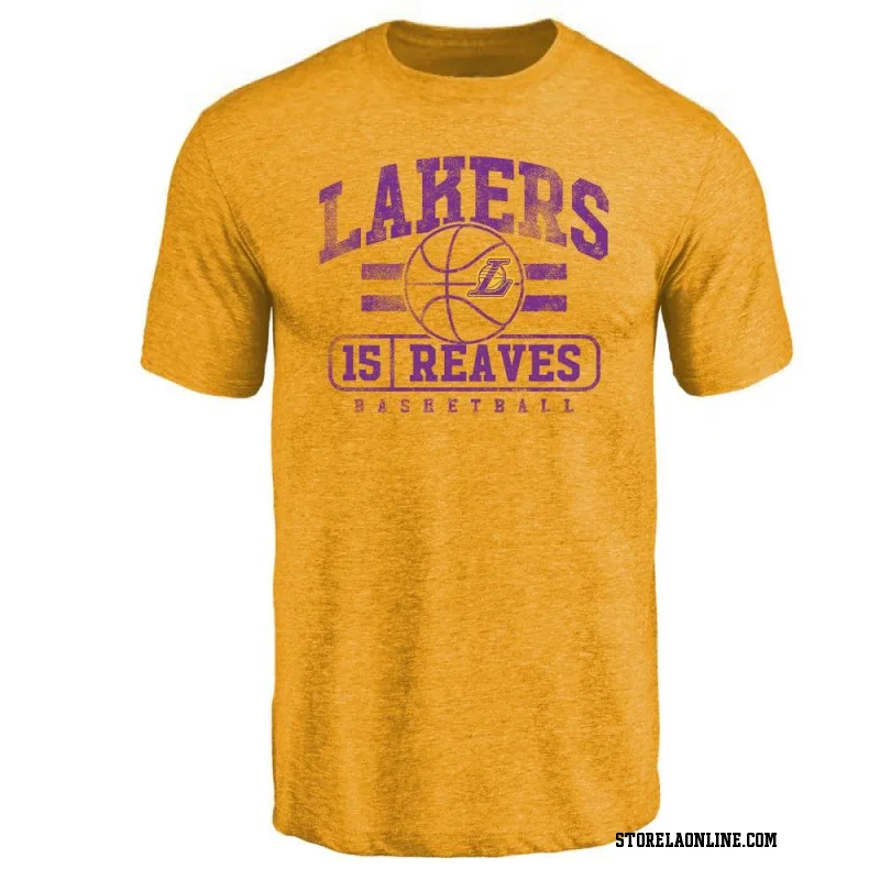 Gold Youth Austin Reaves Los Angeles Lakers Baseline T-Shirt