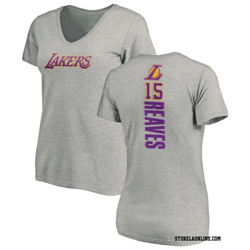 Women's Austin Reaves Los Angeles Lakers Ash Backer T-Shirt